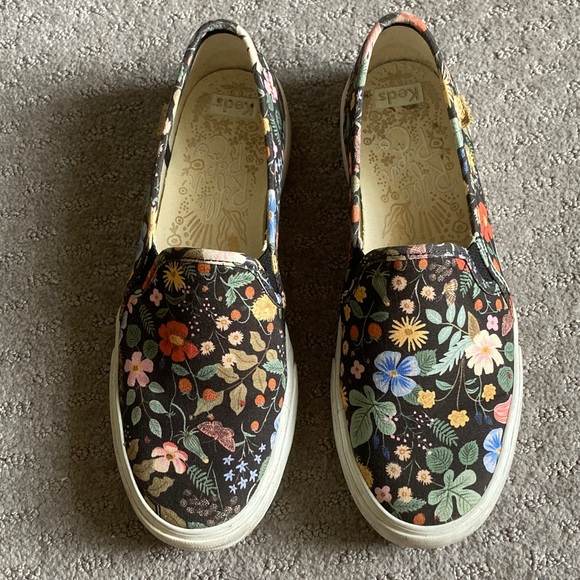 Keds Shoes - KEDS x RIFLE PAPER CO. floral slip-on sneakers, Sz 9.5.